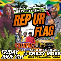 KILLAFACE SOUND PRT 1 @ LEAMINGTON CANADA REP YOUR FLAG 2024 @ CRAZY MOES DEBBIE HUSTLE PROMOTIONS