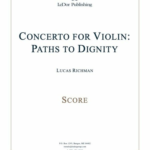 Concerto for Violin: Paths to Dignity