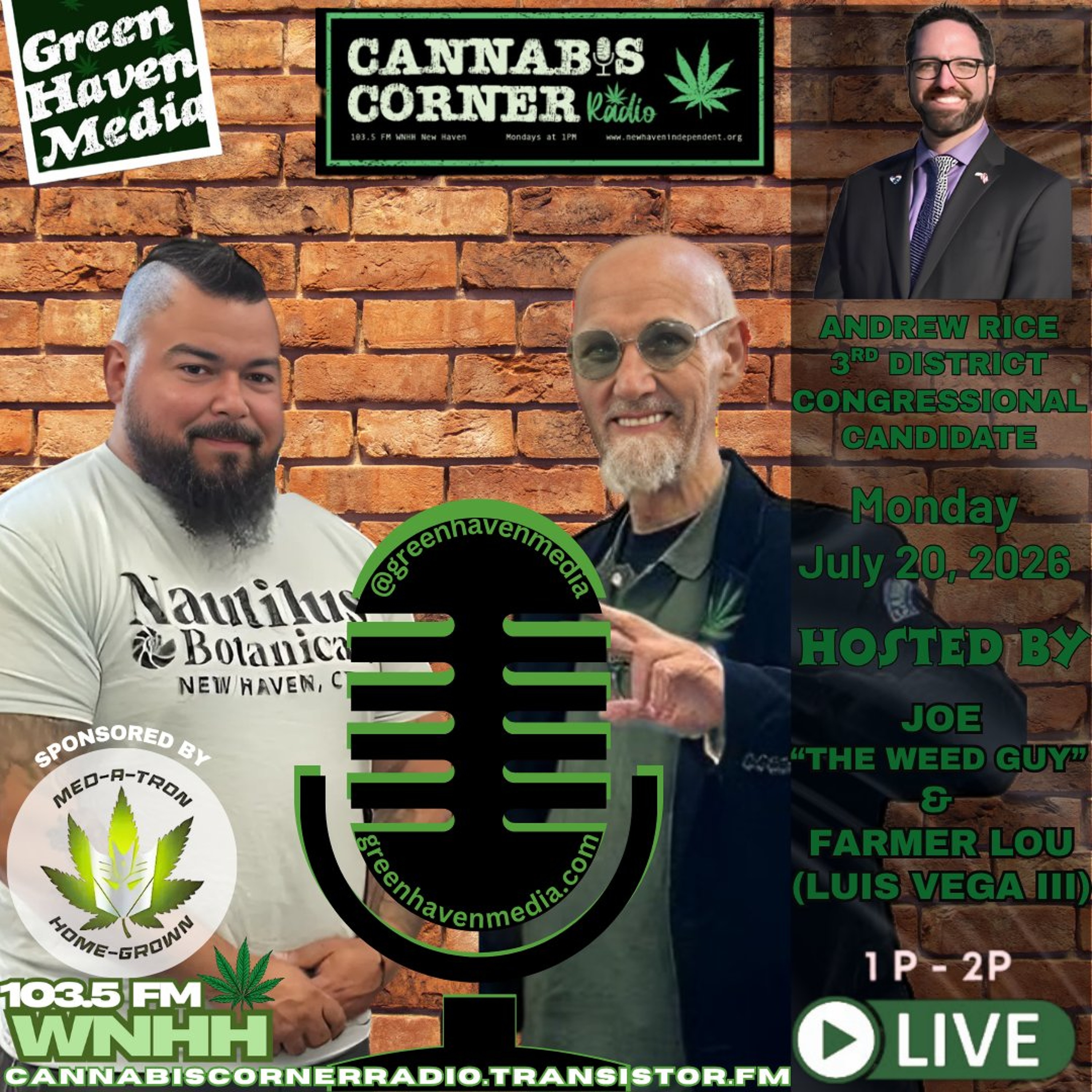 Cannabis Corner Radio: Andrew Rice 3rd District Congressional Candidate episode artwork
