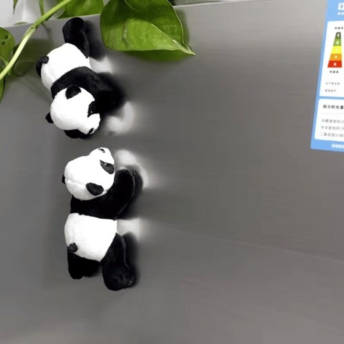 Refrigerator Magnetic Panda Stuffed Toy