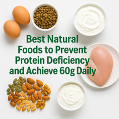 Best Natural Foods to Prevent Protein Deficiency and Achieve 60g Daily