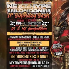 CHUCK UK NEXT HYPE 11TH BIRTHDAY DJ COMPETITION ENTRY