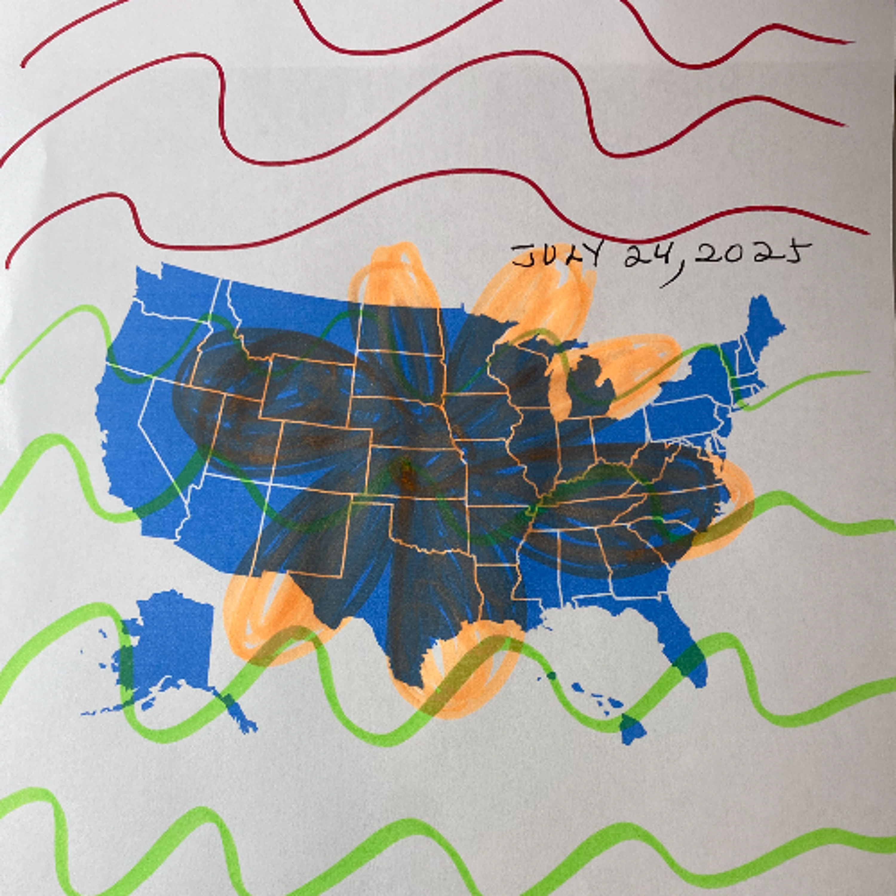 US FLOWERING,SCHUMANN RESONANCE GREAT! JULY 24, 2025