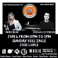 #10. July 6. Radio Ibiza Paradis Sunday Feelings Program Compilation by Diego Cittadin