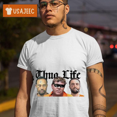 Thug Life Tiger Woods John Daly And Scottie Scheffler Mugshot Shirt