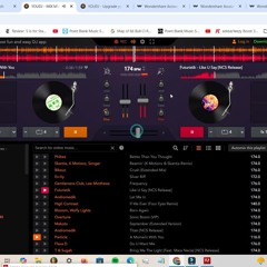 A DJ set using the trackpad on my laptop