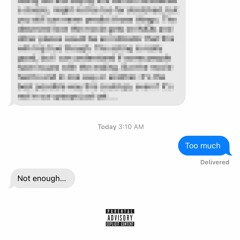 TOO MUCH, NOT ENOUGH (Prod. by Mike Hector, VEYIS & HVLL)