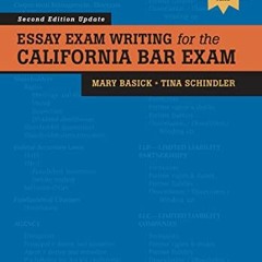 [GET] EPUB 💏 Essay Exam Writing for the California Bar Exam (Bar Review) by  Mary Ba