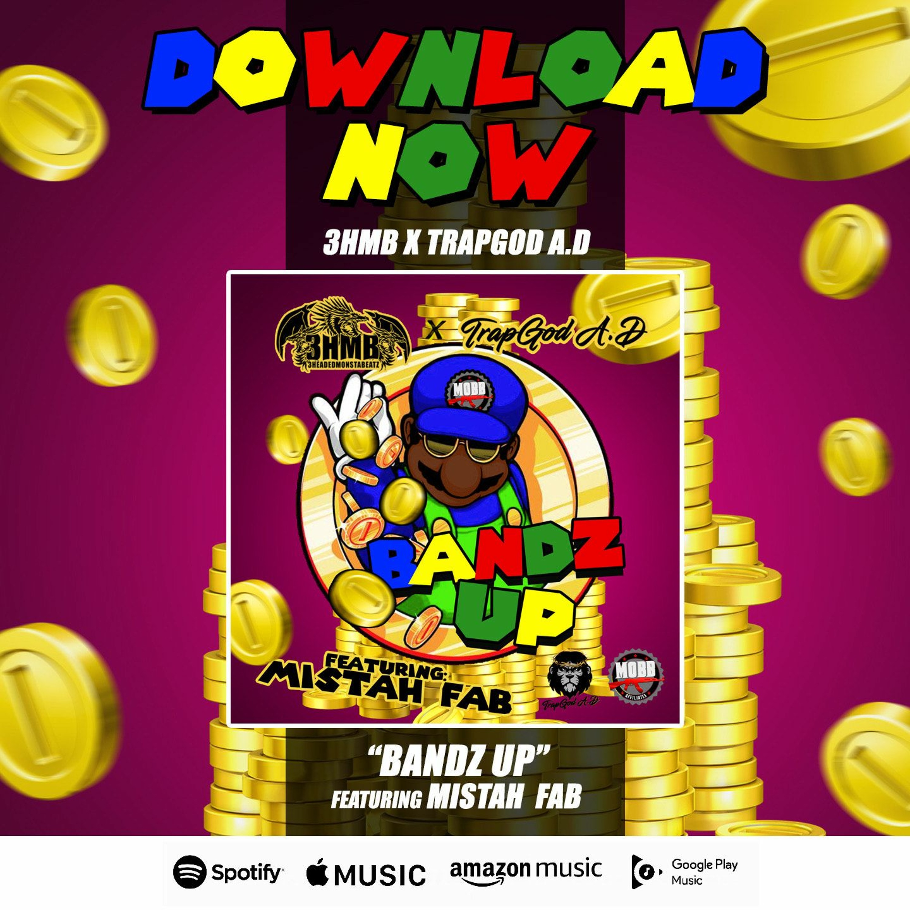 3HMB x TrapGod A.D ft. Mistah F.A.B - Bandz Up [BayAreaCompass] episode artwork