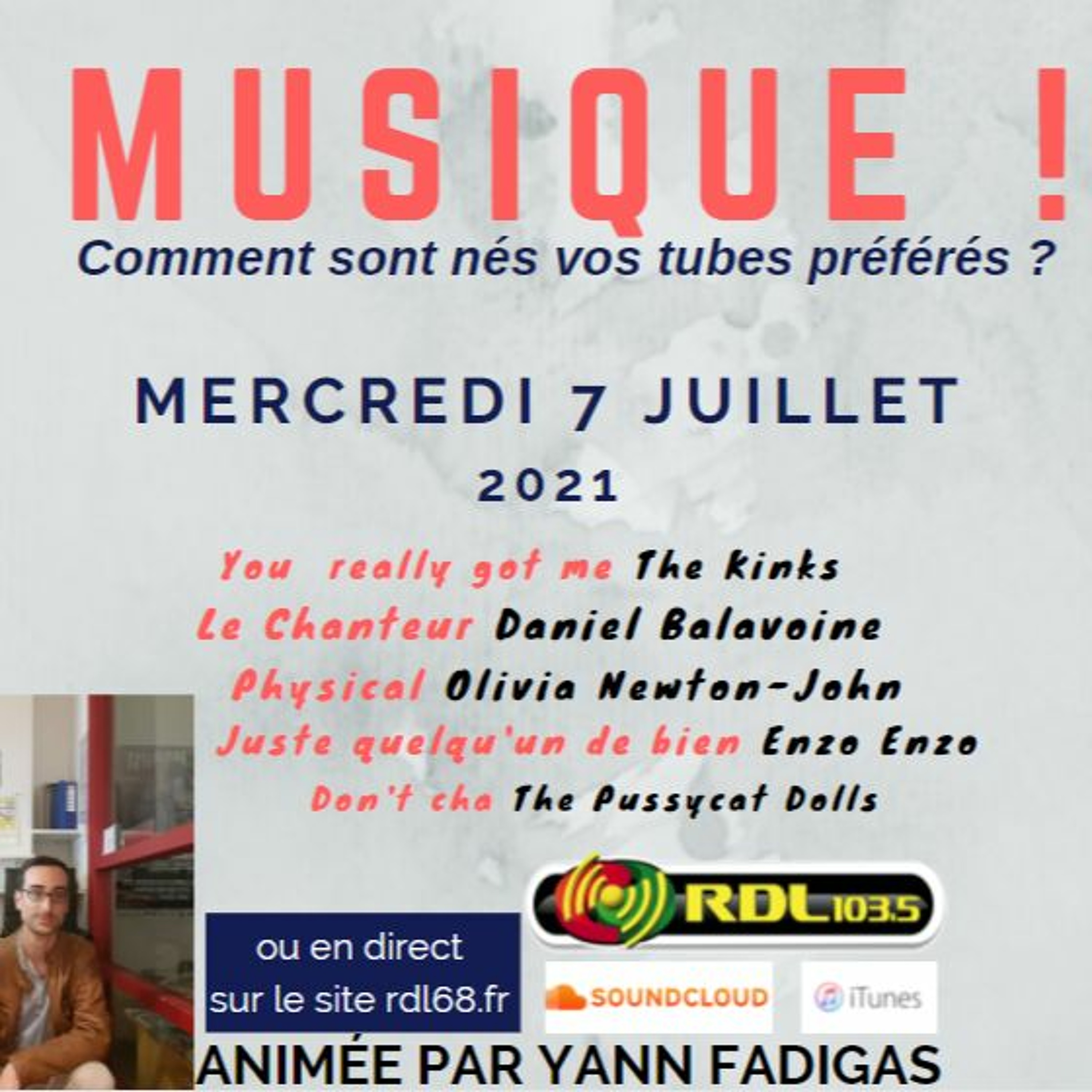 MUSIQUE ! 104 - 07 07 21 - Le chanteur (D. Balavoine) / Physical (O.Newton-John) / Enzo Enzo episode artwork