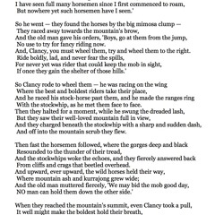 417 The Man From Snowy River by Andrew Barton 'Banjo' Paterson, read by Alice Fraser