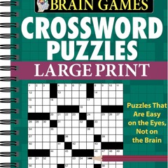 ✔ EPUB  ✔ Brain Games - Crossword Puzzles - Large Print (Green) bestse