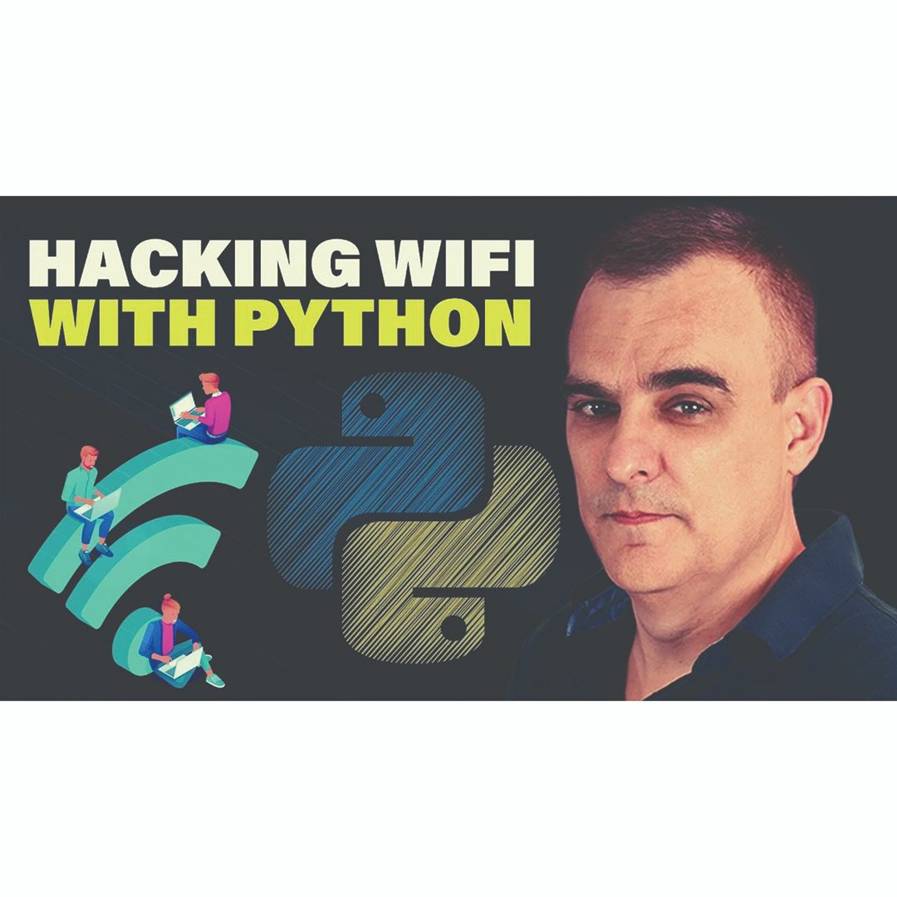 cover of episode #335: iPhone and Android WiFi Man-in-the-middle attack /PYTHON Scapy scripts for attacking networks