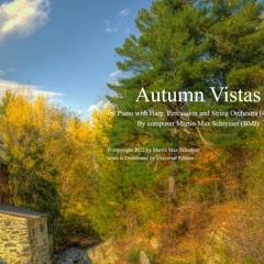 Autumn Vistas - for piano, harp and string orchestra