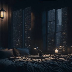 Cozy Bedroom Night Heavy Rain In The City 9min 59sec