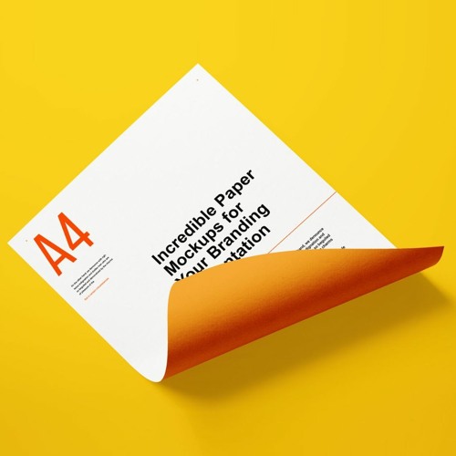 Listen To Music Albums Featuring A4 Letter Presentation Psd Mock Up 