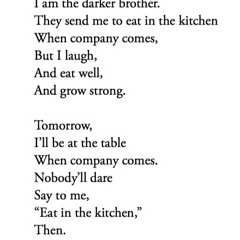400 I, Too by Langston Hughes, read by Adrian Lester