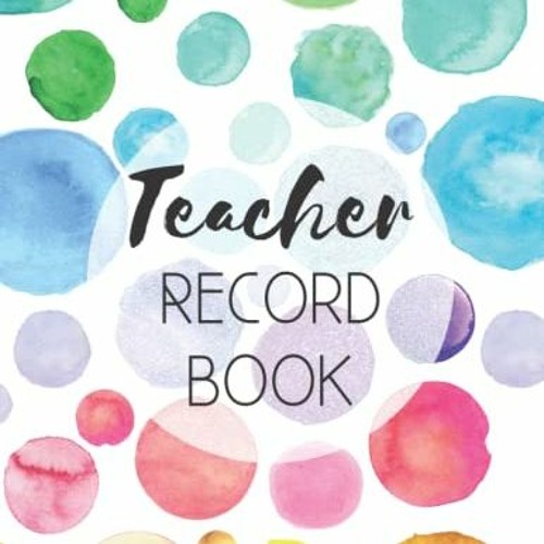 Stream (% Teacher Record Book Schoolgirl Style, Large Print Grade ...