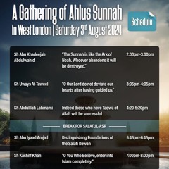 01 - "The Sunnah is like the Ark of Noah..." | Shaykh Abu Khadeejah 'AbdulWahid