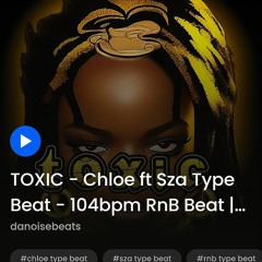 R&B Type Beat - TOXIC - 104bpm (Prod By #danoisebeats .com)