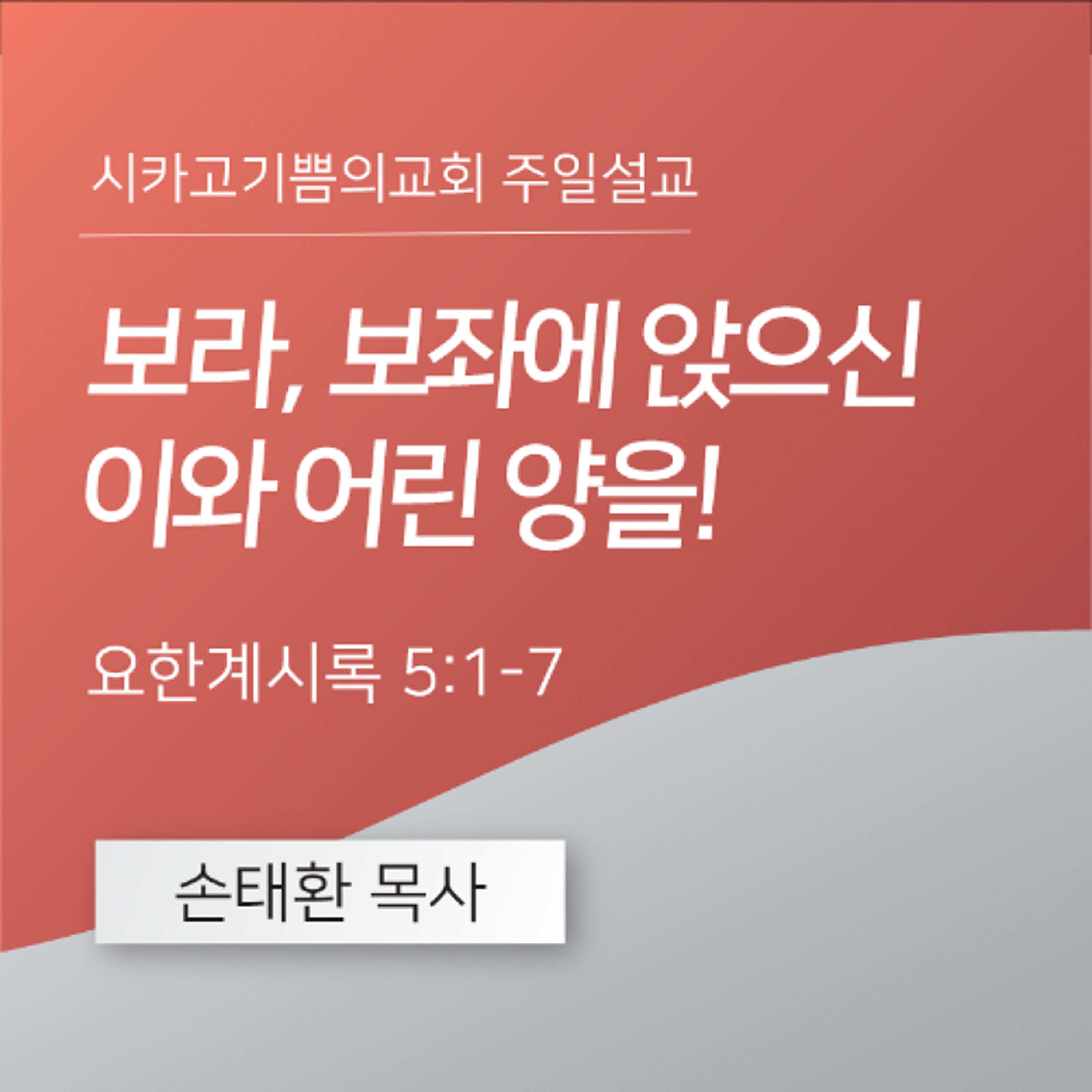 보라, 보좌에 앉으신 이와 어린 양을! | 손태환 목사 | 시카고 기쁨의 교회 - 20250720 episode artwork