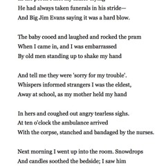 427 Mid-Term Break by Seamus Heaney, read by Jonjo O'Neill