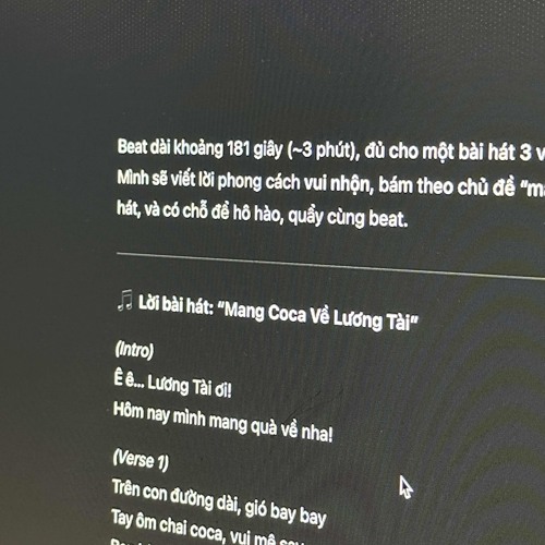 mang cô ca về Lương Tài