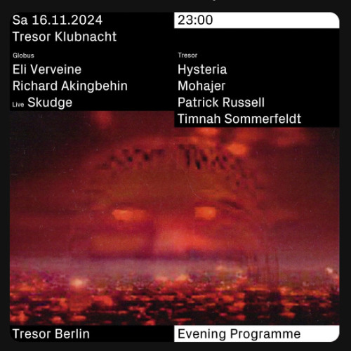 Mohajer - Live Recording - Tresor Klubnacht, Berlin 16.11.2024