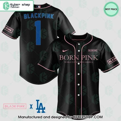 Black Pink Born Pink World Tour North America Baseball Jersey