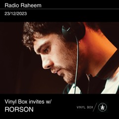 Vinyl Box invites w/ RORSON - 23.12.2023