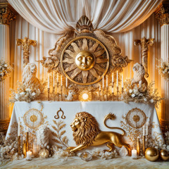 Golden Lion Drip .:. White & Gold Leo Party .:. The Hobbit House, Boulder, CO .:. 8/16/25