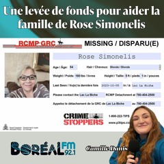 Une levée de fonds pour aider la famille de Rose Simonelis