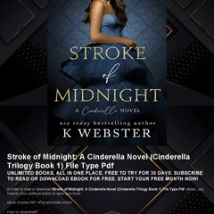 [Read] Mobi Stroke of Midnight: A Cinderella Novel (Cinderella Trilogy Book 1)
