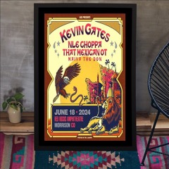 Kevin Gates Show Red Rocks Amphitheatre Morrison CO June 18 2024 Poster