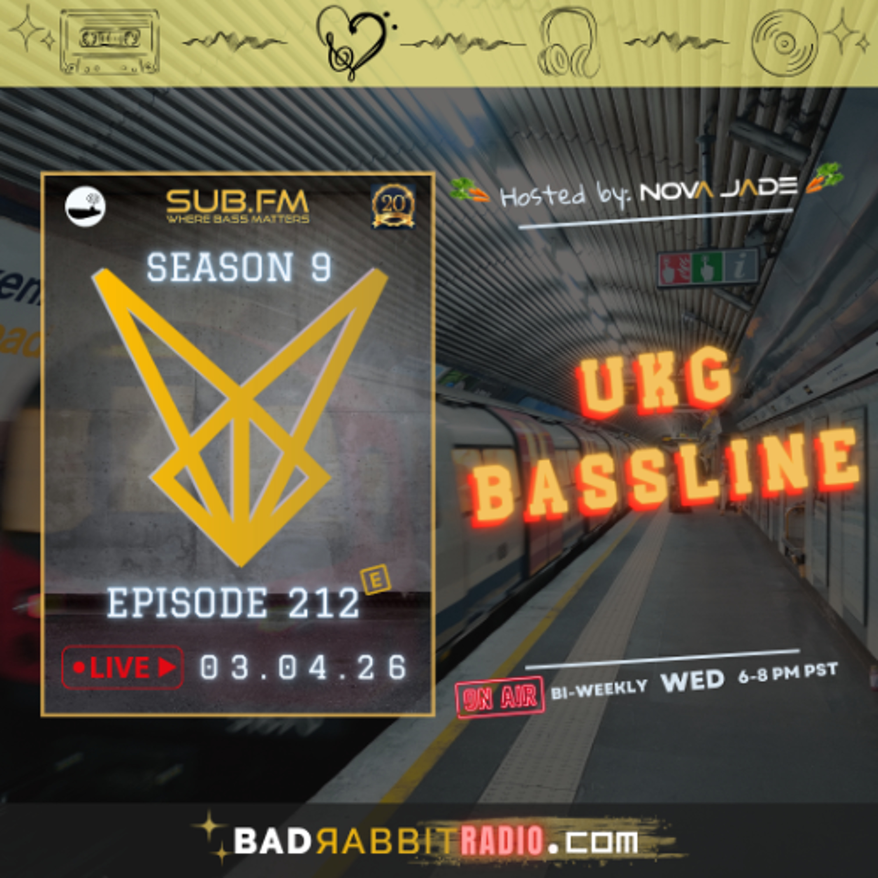 Bad Rabbit Radio S9 EP212 with Nova Jade - 04 Mar 2026 episode artwork