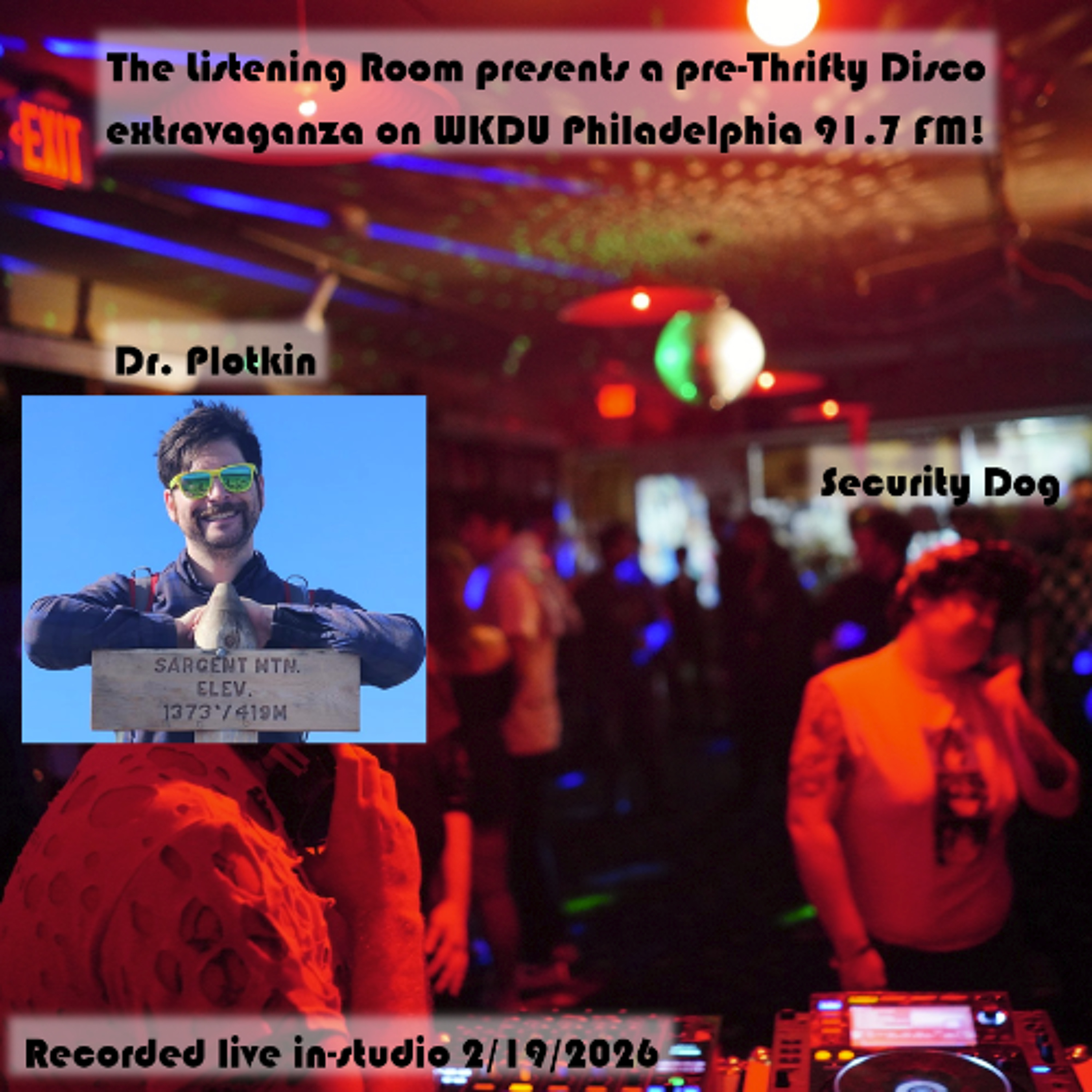 The Listening Room feat. Security Dog Thrifty Disco Eve 2026-02-19 episode artwork