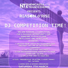 Matt Butler - Newcastle Trance Events - Reason II Rise DJ Competition
