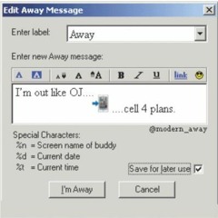 I'm out like OJ .... 📲 .... cell 4 plans. (pr. Sammy33)