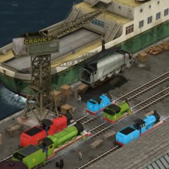 Thomas' Pistons Pumped; The Steam Team at Brendam Docks