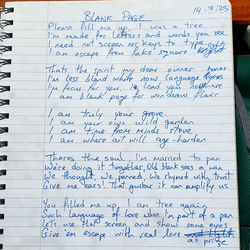 Blank Page (DAW) ~ 14.07.25
