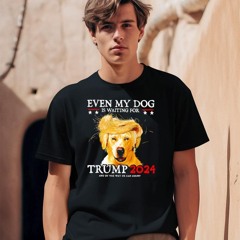 July 4th even my dog is waiting for Trump 2024 interesting independence day dog shirt