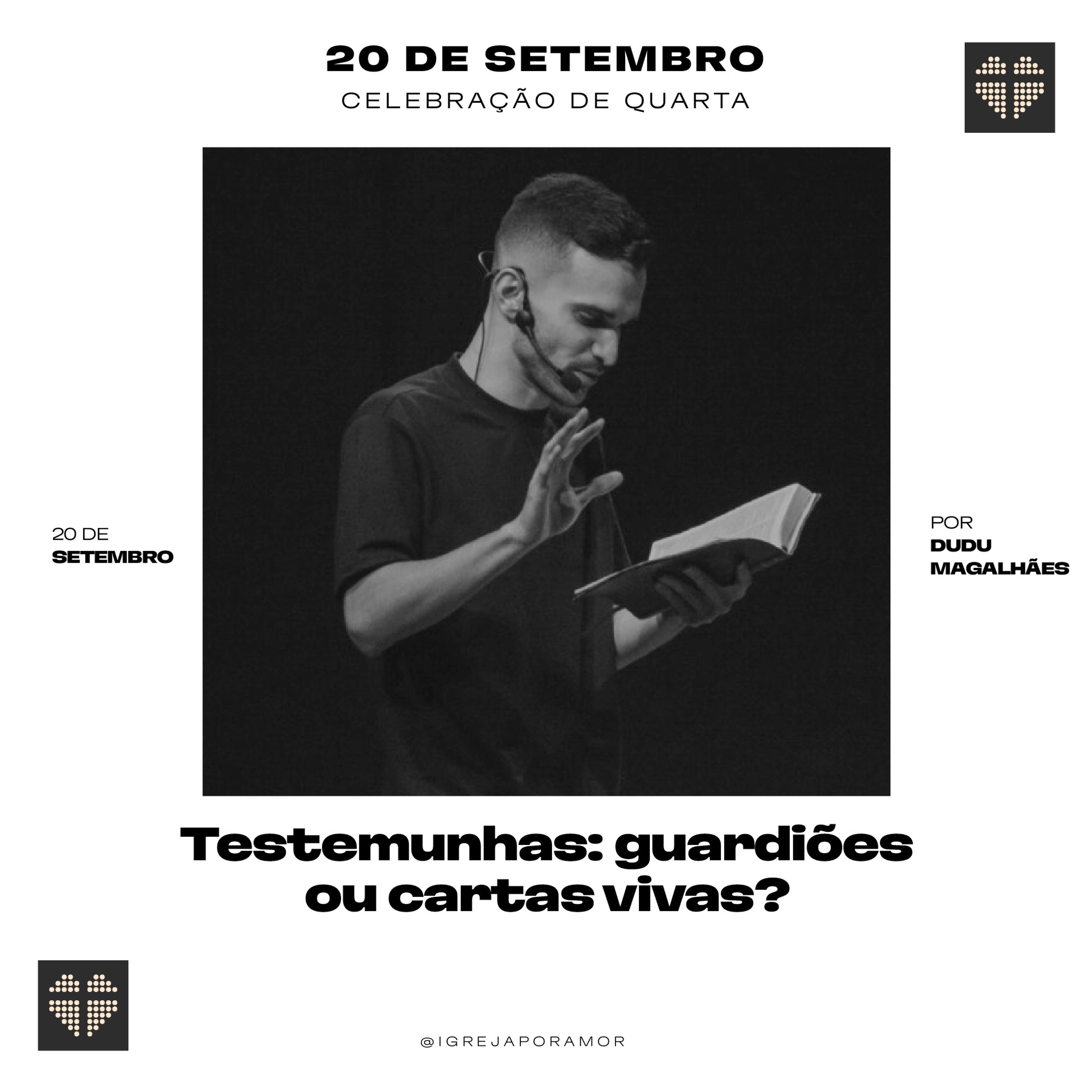Testemunhas: Guardiões ou Cartas Vivas? | Igreja Por Amor | Dudu Magalhães | 20 de Setembro de 2023 episode artwork