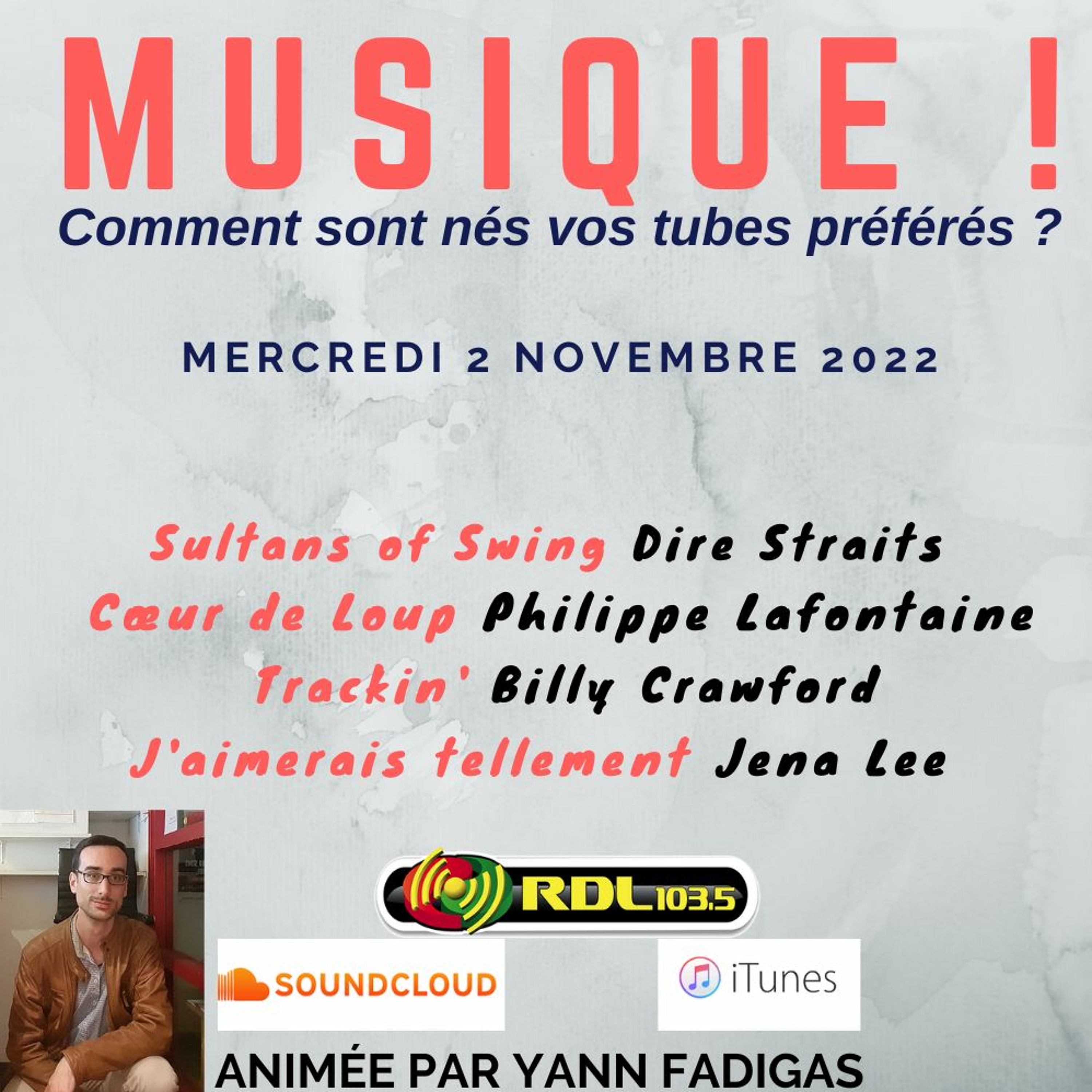 MUSIQUE ! 150 - 02 11 22 - "Trackin'" (Billy Crawford) / "J'aimerais tellement" (Jena Lee) episode artwork