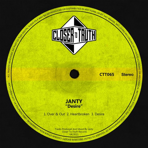 [CTT065] JANTY - DESIRE EP
