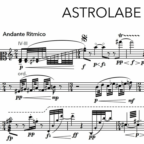 Astrolabe — Canon for Violin & Viola