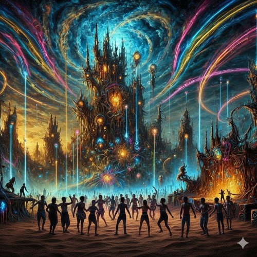 Under the electric veil of the hunter’s night