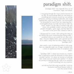 paradigm shift.