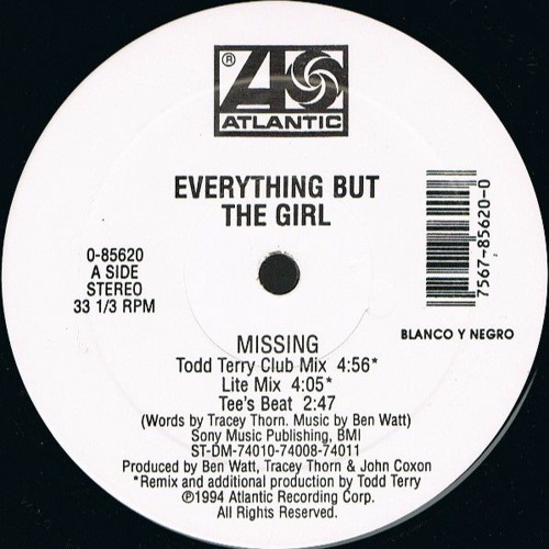 Everything But A Girl ft. Todd Terry - Missing (Aney F. 2021 Edit) - Bandcamp Exclusive