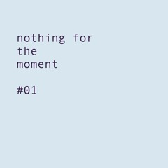 nothing for the moment #01