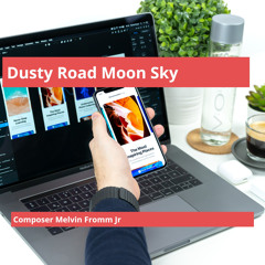Dusty Road Moon Sky
